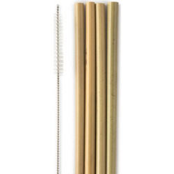 Humble Natural Bamboo Straws 4pc