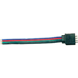 Σύνδεσμος μονός για ταινίες Led RGB 5050 με καλώδιο και pins για δυνατότητα σύνδεσης με RGB Controller Dimmer 5.3.17 OEM