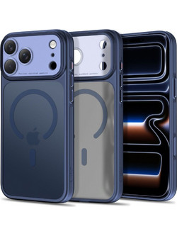 Tech-Protect MagPrime MagSafe CC Case Matte Navy Blue (iPhone 18 Pro / 17 Pro)