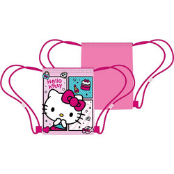 Hello Kitty Charming Παιδική Αθλητική Τσάντα Γυμναστηρίου 40x35 εκ