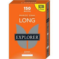 Φιλτράκια EXPLORER Long Filter extra slim 5.7mm 150 (πορτοκαλί)