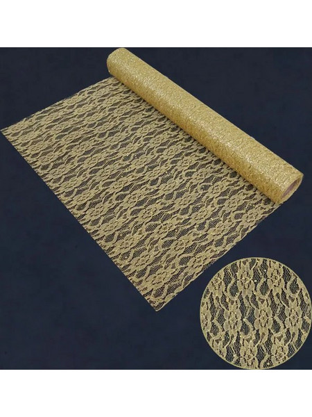 ΧΡΙΣΤΟΥΓ. ΥΦΑΣΜΑ ΧΡΥΣΟ GLITTER ΡΟΛΟ 48cm.x5yd 60/ΚΙΒ 11-17808