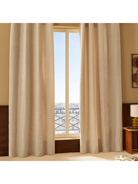 Spitishop Κουρτίνα με Τρουκς 140x260 A-S Fran 223252A Μπεζ