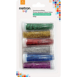METRON CRAFT ΧΡΥΣΟΣΚΟΝΗ ΧΕΙΡΟΤΕΧΝΙΑΣ BLISTER x 6gr ΕΝΤΟΝΑ ΧΡΩΜΑΤΑ 12 (Το προιόν πωλείται σε μεμονωμένα τεμάχια του ενός)