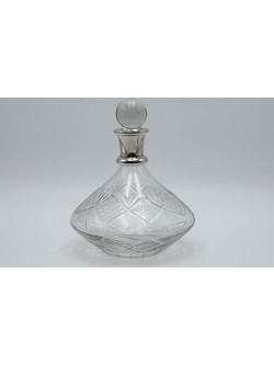 ΚΑΡΑΦΑ ΓΥΑΛΙΝΗ-ΜΕΤΑΛΛΙΚΗ ΑΣΗΜΙ 22x26cm Eurolamp 819-01276