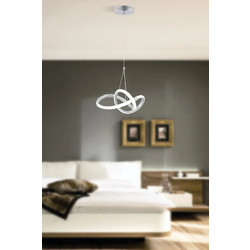 Stewe Home Μοντέρνο Ανάρτητο Κρεμαστό Φωτιστικό LED 24x90x81cm
