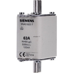 Μαχαιρωτή ασφάλεια Siemens 63A ΝΗ000 500V AC - 06.33.0413