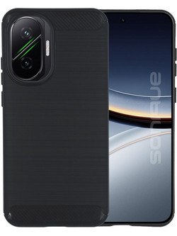 Sonique Carbon Brushed Back Cover Black (Xiaomi Poco F7 5G)