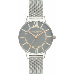 Olivia Burton Γυναικείο Ρολόι με Ασημί Μεταλλικό Μπρασελέ OB16WD86