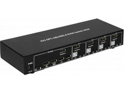 Techly KVM Switch 4 x DisplayPort