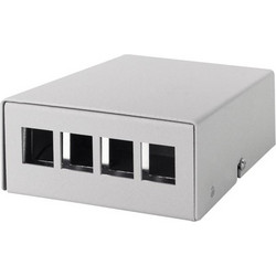 Consolidation point box 4-port, desk/wall/dinrail mounting (LL-NP0092)