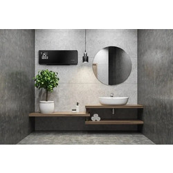 Concept QH4001 Black Κεραμικό Αερόθερμο Μπάνιου Τοίχου 2000W