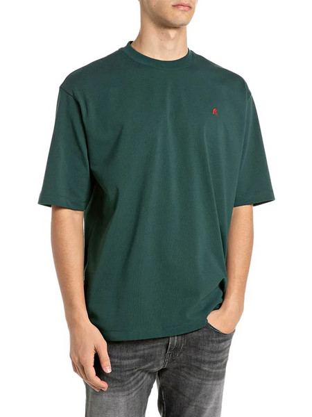 R LOGO PERFECT OVERSIZE T-SHIRT MEN REPLAY
