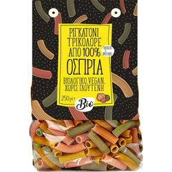 Ριγκατόνι Τρικολόρε 100% Όσπρια Βιολογικά Vegan Χωρίς Γλουτένη 250γρ - GreenBay&Co