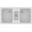 Sanitec Classic 325 Επικαθήμενος Νεροχύτης Γρανίτη Ματ White 97x51cm
