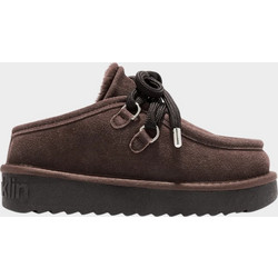 Δερμάτινα Suede Σαμπό Mε Γούνα D.Franklin Nordic Clog DFSH375005-CHOC Σοκολατί