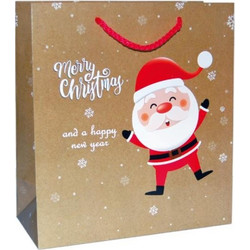 Next χάρτινη τσάντα Santa Claus Υ13x10x5εκ