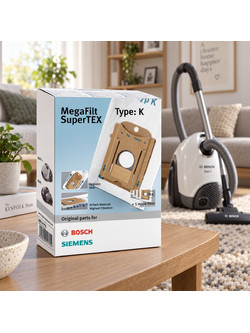 Bosch Type K BBZ41FK Σακούλες Σκούπας 4τμχ Συμβατές με Σκούπα Bosch / Siemens