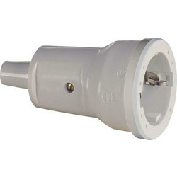 SCHUKO PVC connector Mini, white