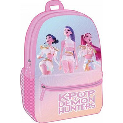Junior Τσάντα Πλάτης με Θήκη 38εκ. K-POP DEMON HUNTERS Golden