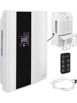 Αφυγραντήρας Zortiva 90W 2L για Έως 30 τ.μ. με Υγροστάτη, Τηλεχειριστήριο και Timer