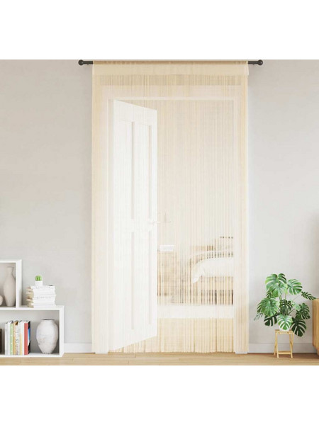 vidaXL Σετ Κουρτίνες με Τούνελ 100x250 2τμχ Κρεμ 132402