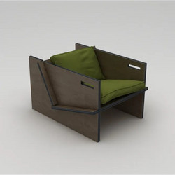 Stewe Home Πολυθρόνα Καφέ 55x75x55cm 295559