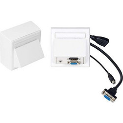 Vivolink Πρίζα τοίχου VGA, HDMI + 3,5mm λευκή WI221192