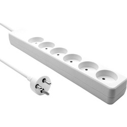 MicroConnect Πολύπριζο 6 Θέσεων με Καλώδιο 7m MC-GRU0607DKW