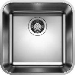 Blanco Supra 400-U Υποκαθήμενος Νεροχύτης Inox Σατινέ 43x43cm