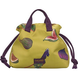 Small shopper bag green with fruits