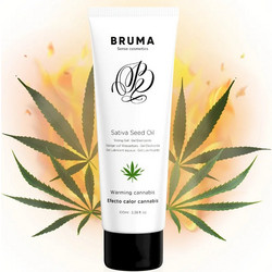 Bruma Sativa Seed Oil Warming Sliding Λιπαντικό Gel Μασάζ 100ml