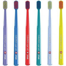 Curaprox Cs 3960 Super Soft Οδοντόβουρτσα Ροζ Κόκκινη