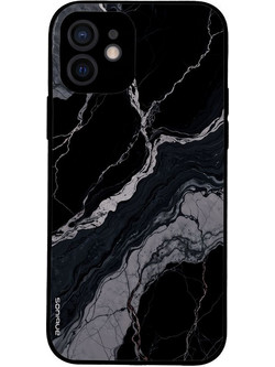 Sonique Marble Series Θήκη iPhone 12 Black 02
