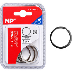 MP σετ μεταλλικοί κρίκοι κλειδιών PA355-3, 35mm, 5τμχ