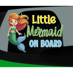 Little Mermaid On Board 1 Αυτοκόλλητο αυτοκινήτου