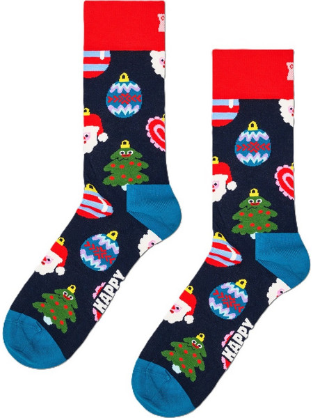 Happy Socks Christmas Tree Decoration Χριστουγεννιάτικες Ανδρικές Κάλτσες Μπλε