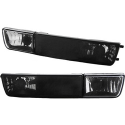 Μπροστινά Φλας Για Vw Golf 3 91-98 Vento 92-98 Με Προβολάκι Μαύρα 4 Τεμάχια