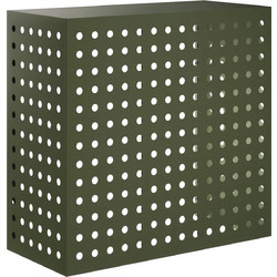 vidaXL Κάλυμμα κλιματιστικού Λαδί 110 x 50 x 105 cm Ατσάλι