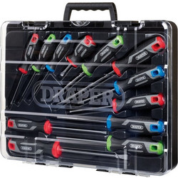 DRAPER Soft Grip Screwdriver Set - 12 Piece