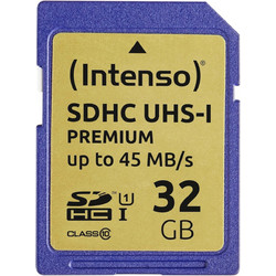 Intenso Premium SDHC 32GB Class 10 U1 UHS-I