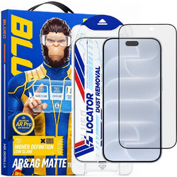 Blueo - Anti-Reflective Matte Glass with Applicator Pro - iPhone 18 Pro - Black