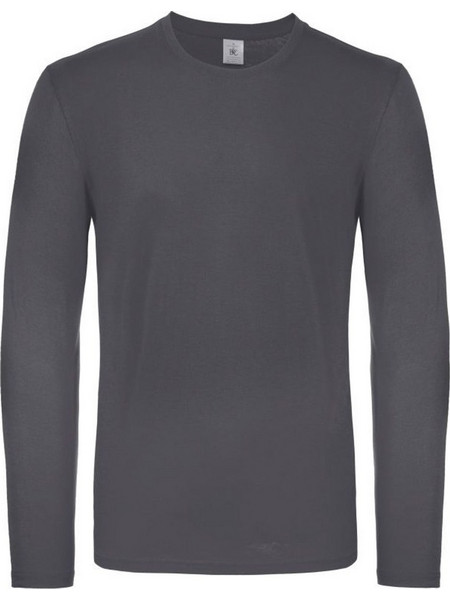 Mακρυμάνικο Ελαφρύ T-Shirt E150 LSL B & C TU05T Dark Grey