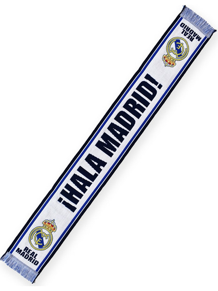 Real Madrid CF Official Scarf - 'Hala Madrid' Jacquard Knit - Size U (RM4BUF47)