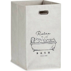 Καλάθι Πολλαπλών Χρήσεων Berilo Relax Bath Λευκό Χαρτόνι 60 L 35 x 57 x 35 cm Εύκαμπτο