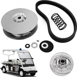 VEVOR Rear Driven Clutch Kit for Yamaha Gas Golf Cart G2-G22 1985+ Secondary Clutch Driven Kit with Belt JN6-G6201-03 JN6-G6201-04, Silver