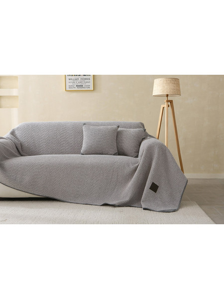 Beauty Home Ριχτάρι Τετραθέσιο Lamb Plus Art 8831 175x350 Γκρι