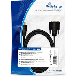 MediaRange Καλώδιο HDMI Male to DVI-D 2m Black