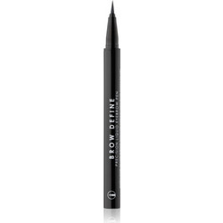 MUA Makeup Academy Brow Define μαρκαδόρος για τα φρύδια απόχρωση Black 0.5 ml