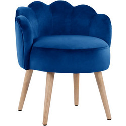 ΣΚΑΜΠΟ ΜΕ ΠΛΑΤΗ ELISE HM8628.08 ΑΠΟ ΜΠΛΕ ΒΕΛΟΥΔΟ 55x52x60Υ εκ